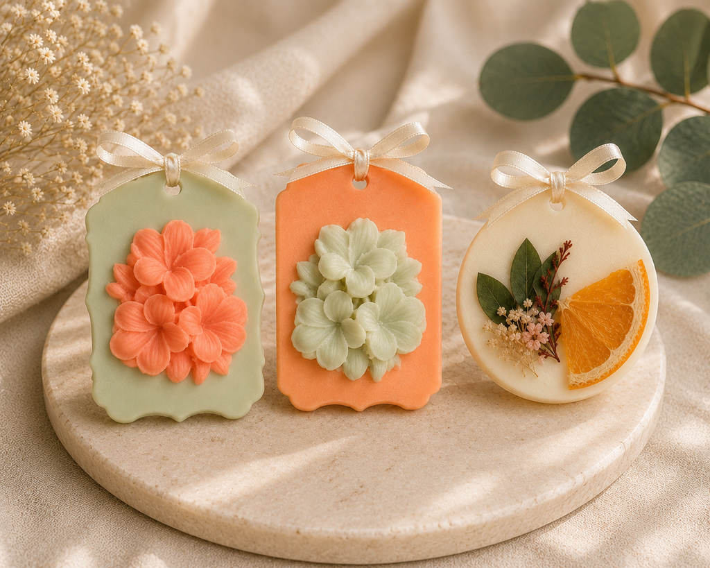 Spring Blossom Scented Wax Tablet – Handmade Wardrobe Freshener